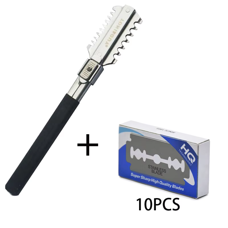 Men'S Grooming Scissors - Çift Kenarlı Tıraş Saç Kesimi Jilet