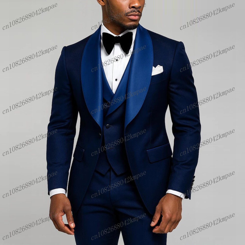 Men'S Grooming Room - Yeni Lacivert Resmi Erkek Takımı Damat