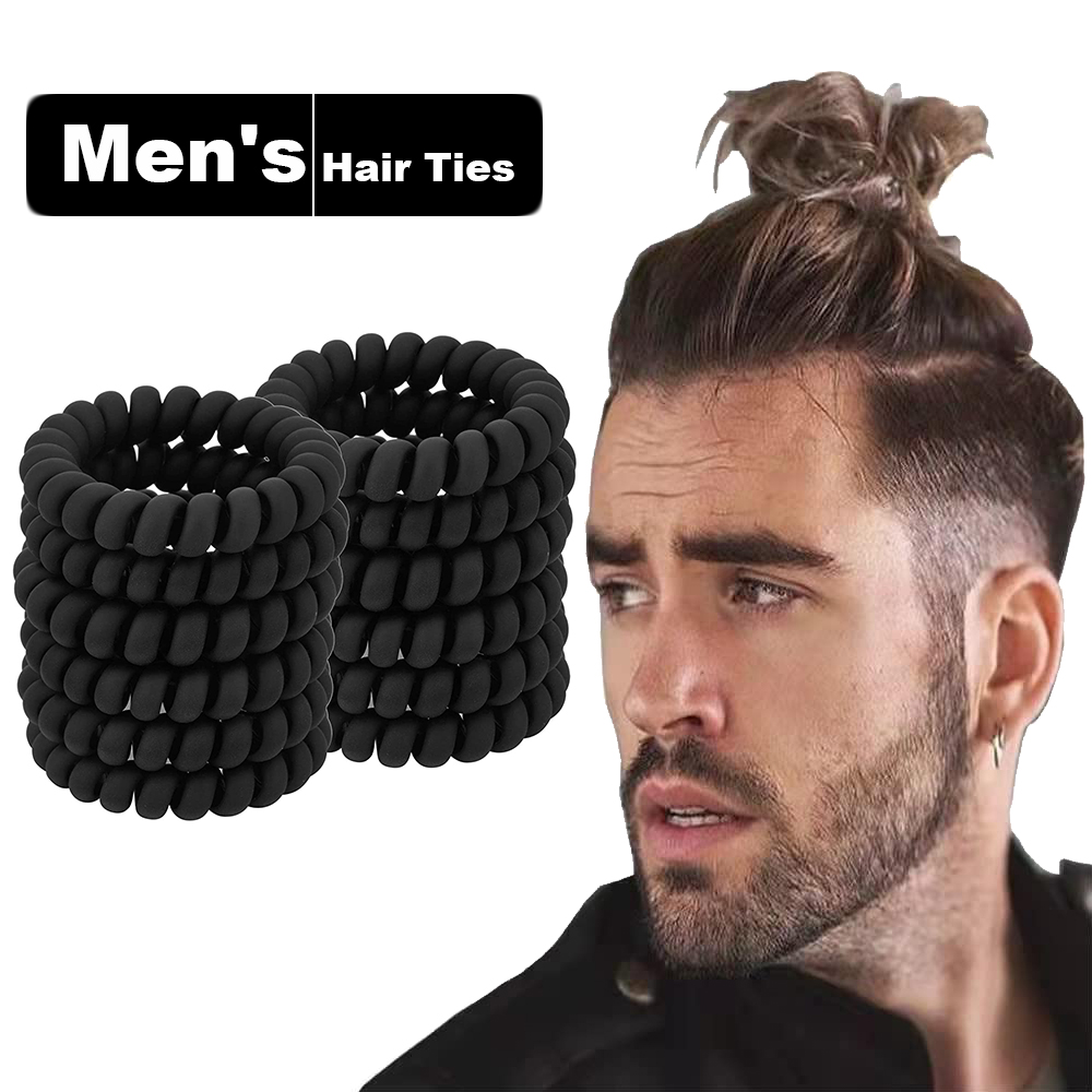Men'S Grooming Tape - Siyah Spiral Saç Bağları Mat Elastik
