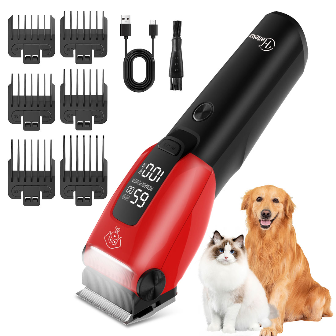 Hair Clipper Professional - Hatteker Elektrikli Evcil Hayvan Tüy Kesme
