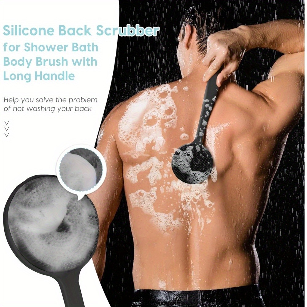 Duş için Silikon Sırt Scrubber - Exfoliating Scrub Mens incelemesi ve fiyatı