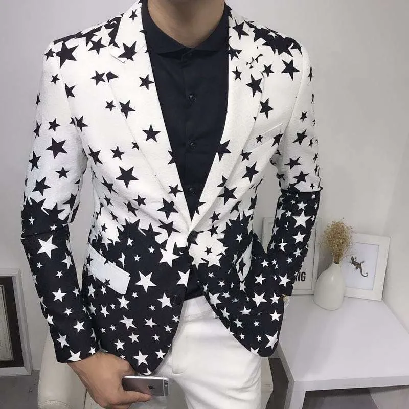 Yıldız Baskılı Slim Fit Blazer - Mens Grooming Brand incelemesi ve fiyatı