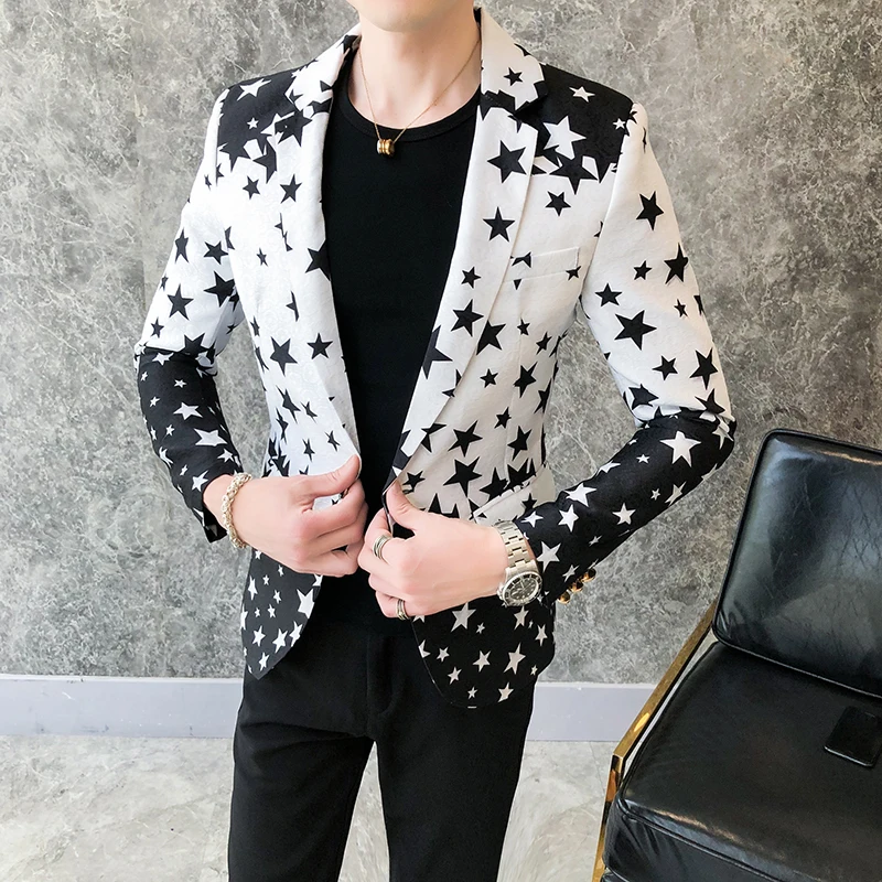 Yıldız Baskılı Slim Fit Blazer - Mens Grooming Brand incelemesi ve fiyatı